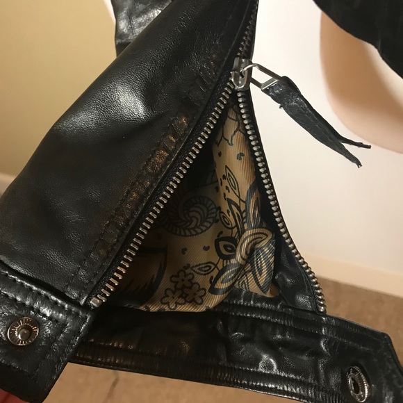 Wilson’s Black Rivet 100% Leather Womens Jacket -S - Picture 12 of 17